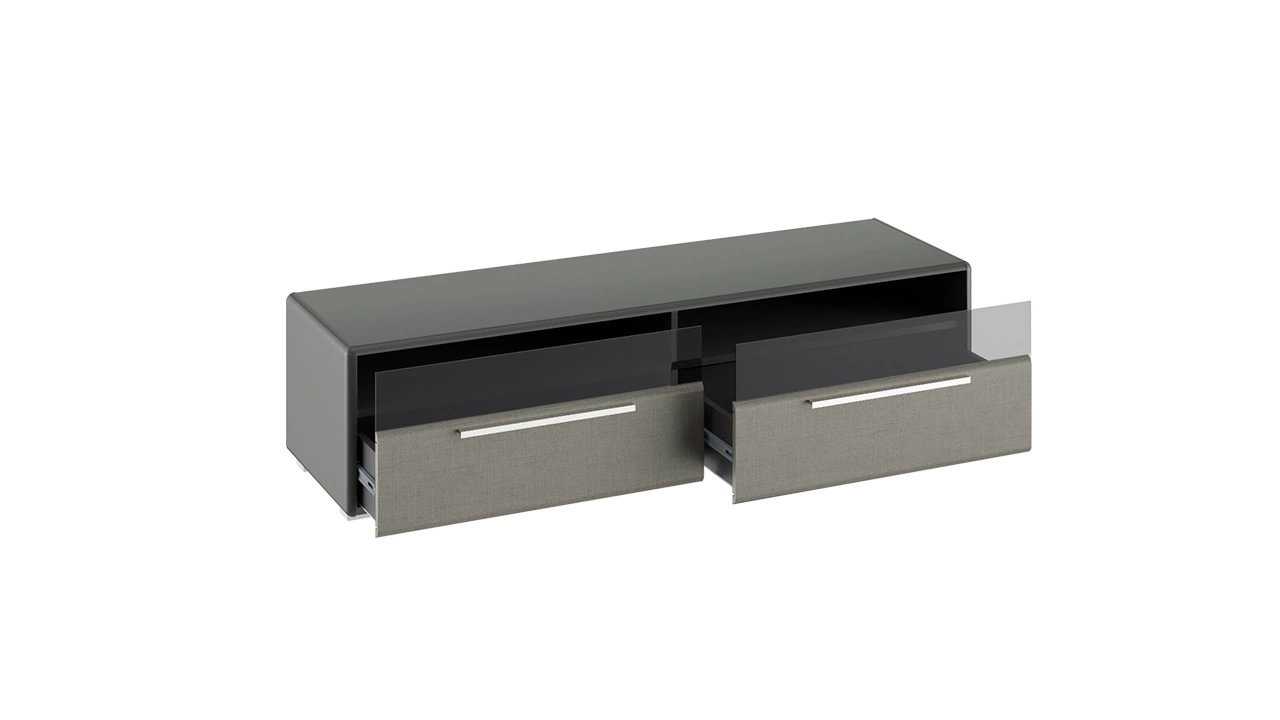 Тумба для ТВ «Наоми» Джут, Фон Серый/Ш-1544 × В-382 × Г-440 мм