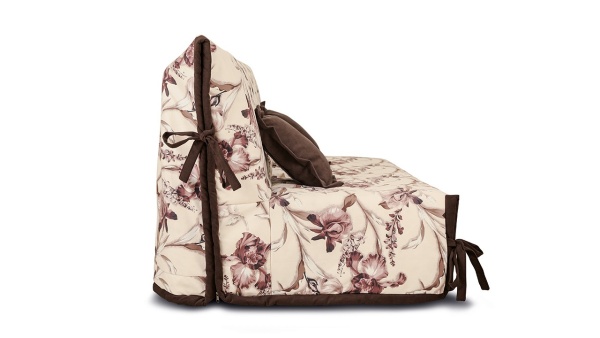 Диван «Вена» (145х200/160х200) (Vintage 05 (велюр), кант Galaxy 04 (велюр) темно-коричневый)