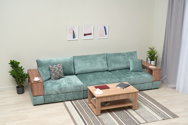 Диван пантограф Рон MODOOL MAX с барами бирюзовый