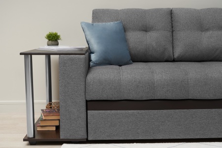 Диван угловой дельфин Миранда серый