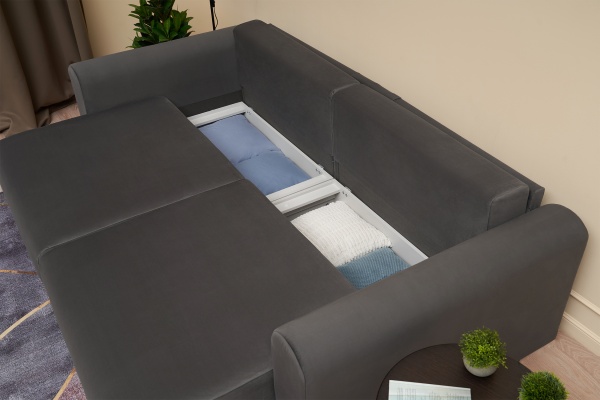 Диван еврокнижка Фива серый