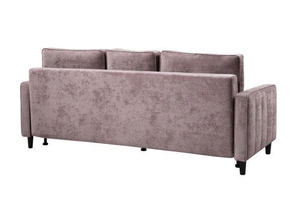 Диван тик-так Арно светло-розовый / светло-серый