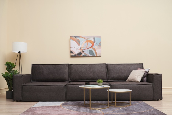 Диван еврокнижка Церра MAX серо-коричневый