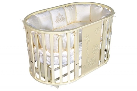 Кроватка "Северянка 3 Жираф" 6 в 1 (универсальный маятник)