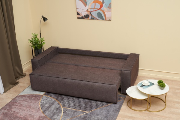 Диван еврокнижка Церра SE серо-коричневый