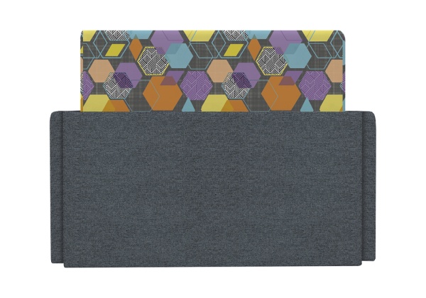 Диван выкатной Виктория-5 с узором серый