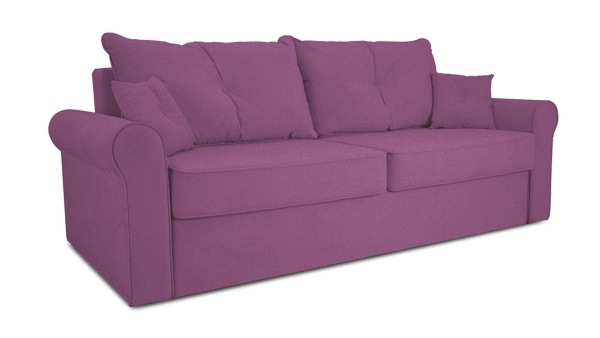 Диван «Синди» (Maserati 18 (велюр) фиолетовый)/Д-2400х Ш-1140х В-860мм