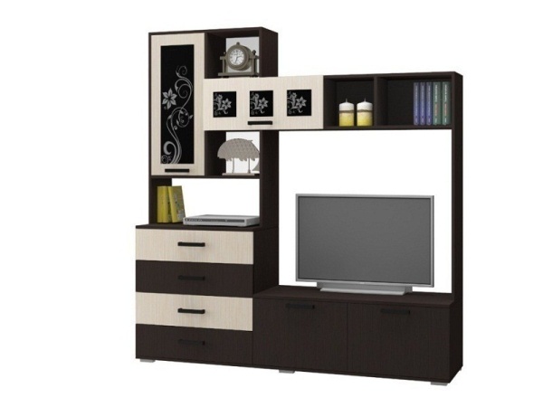 Гостиная Ноктюрн-11 Разные Цвета (Ш-2000 х В-2120 х Г-470 мм)