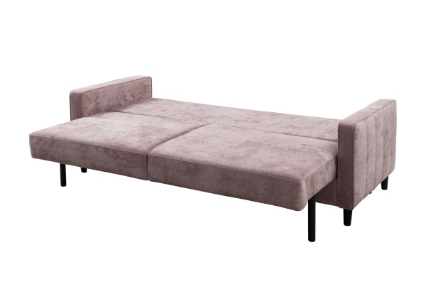 Диван тик-так Арно светло-розовый / светло-серый