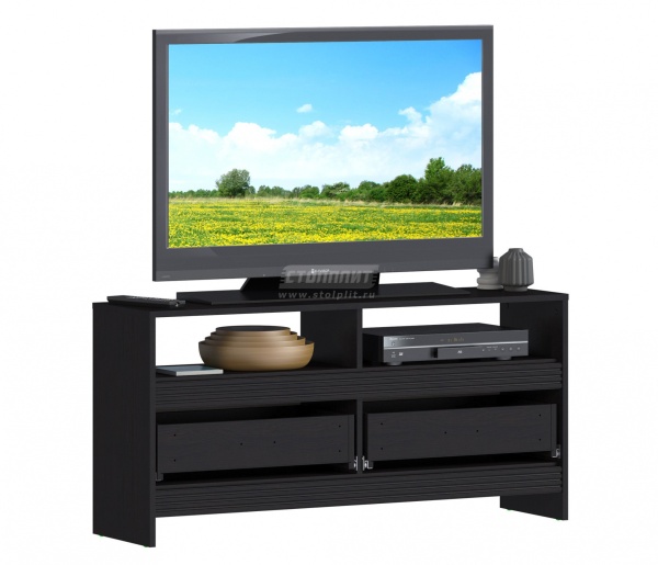 Тумба ТВ Дакота СБ-2885 Венге+Ваниль/Ш-1230 X В-600 X Г-330 мм