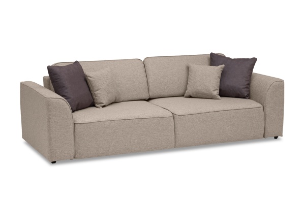 Диван еврокнижка Имир SE рогожка бежевая