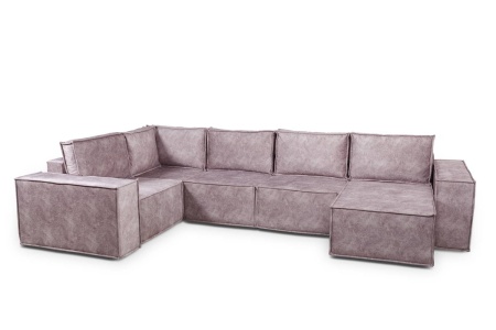 Диван Угловой Хельсинки с Оттоманкой Ш-3800 х Г-2180 х В-1000 мм/Спальное место Ш-1550 х Г-3250 мм