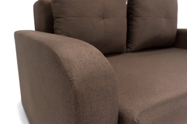 Диван Бруно рогожка коричневая