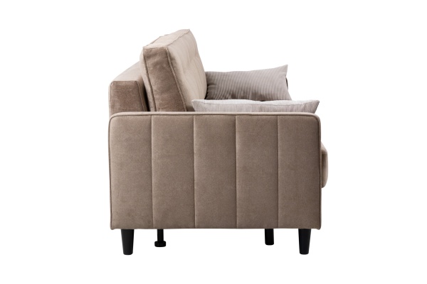 Диван тик-так Арно бежевый / светло-серый