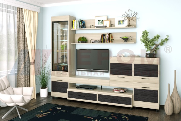 Гостиная-Стенка Камелия №5 (В-2172 х Ш-2700 х Г-452 мм)