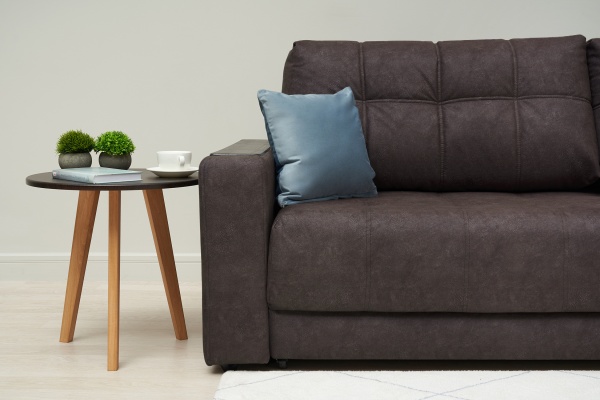 Диван еврокнижка Рон 2.0 серо-коричневый