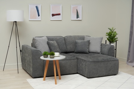 Диван угловой еврокнижка Имир MODOOL серый