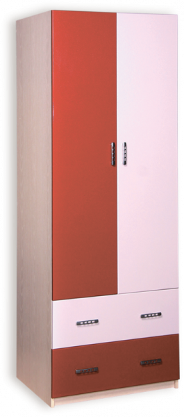 Архимед Шкаф для Платья и Белья А-6 МДФ (Ш-700 мм х В-2004 мм х Г-520 мм)/Разные Цвета