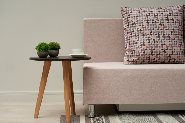 Диван еврокнижка Этно лайт бежевый / принт мозаика