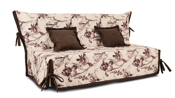 Диван «Вена» (145х200/160х200) (Vintage 05 (велюр), кант Galaxy 04 (велюр) темно-коричневый)