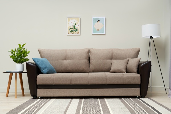 Диван еврокнижка Амстердам бежевый