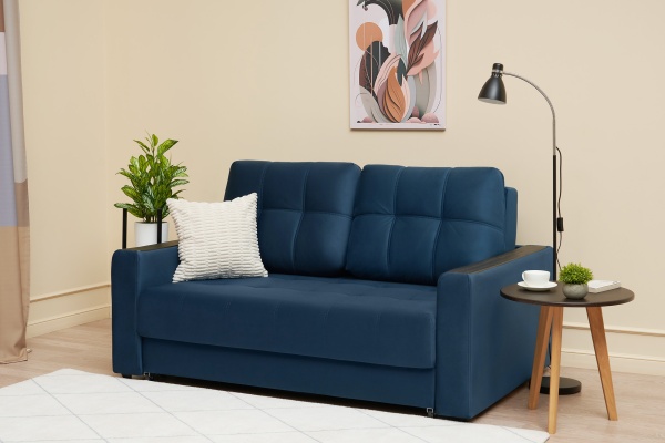 Диван выкатной Рон Compact синий