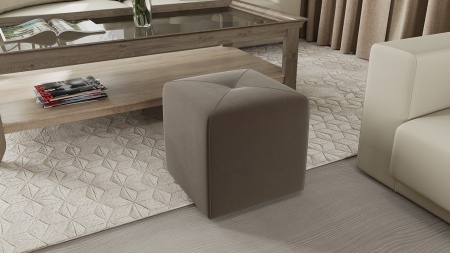 Пуф №6 Велюр Разные Цвета/Ш-400 × Г-400 × В-430 мм