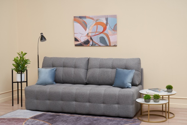 Диван еврокнижка Рон 2.0 mini серый