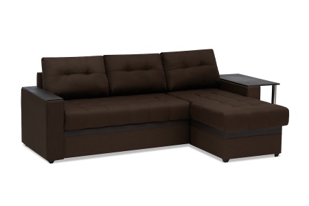 Диван угловой дельфин Миранда коричневый