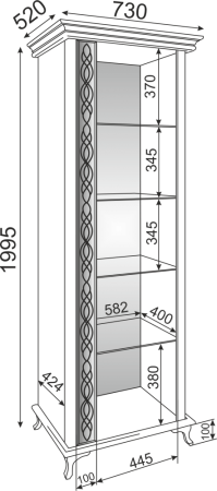 Модульный гарнитур "Скарлетт"