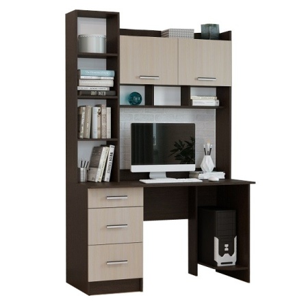 Компьютерный Стол Стайл №5 (Ш-1250 x Г-600 x В-1968 мм)/Разные Цвета