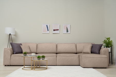 Диван угловой еврокнижка Имир MODOOL MAX бежевый