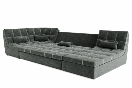 Диван Угловой Коста-Рика ППУ (Ш-3300 х Г-1800 х В-1020 мм)/Разные Цвета