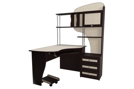 Компьютерный стол "Мебелайн-15" (тумба справа)