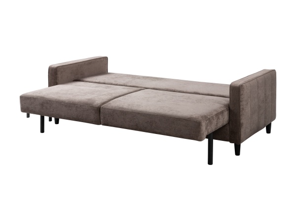 Диван тик-так Арно коричневый / светло-серый