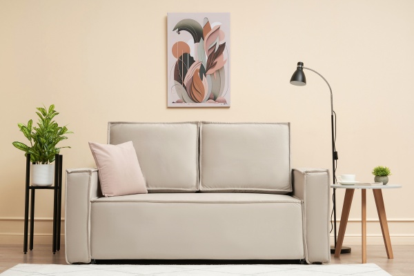 Диван выкатной Церра 2 светло-бежевый