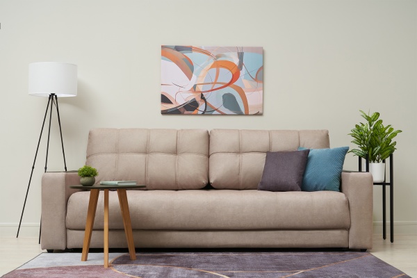 Диван еврокнижка Рон 2.0 бежевый