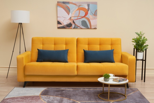 Диван книжка Рон City SE желтый