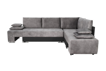 Диван угловой трансформер Премьер светло-серый