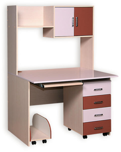 Архимед Стол Письменный А-3 МДФ (Ш-1120 х В-1590 х 640 мм)/Разные Цвета