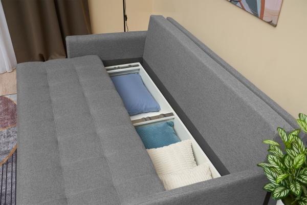 Диван еврокнижка Рон Loft серый