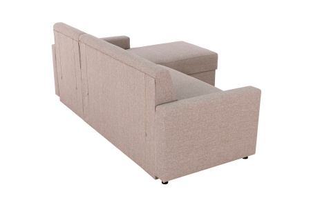 Диван угловой дельфин Виктория 2-1 светло-бежевый