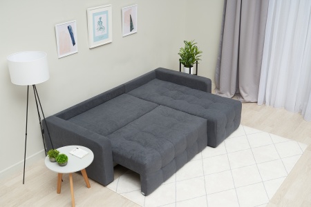 Диван угловой еврокнижка Калипсо euro SE серый