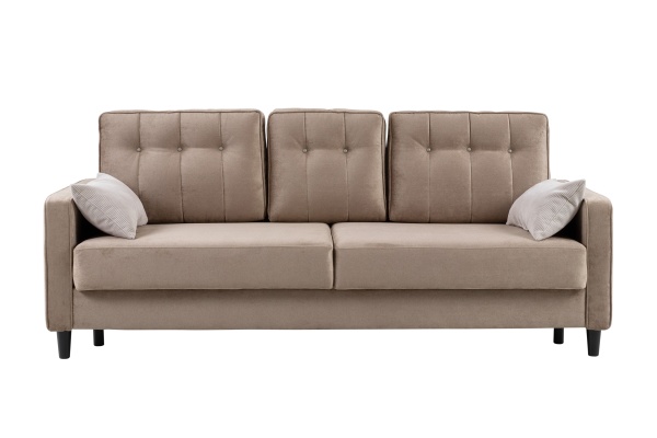 Диван тик-так Арно бежевый / светло-серый