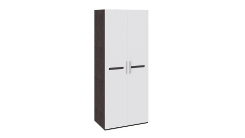 Шкаф для одежды с 2-мя дверями «Фьюжн» Белый Глянец/Венге Линум (Ш-895 мм x В-2181 мм x Г-583 мм)