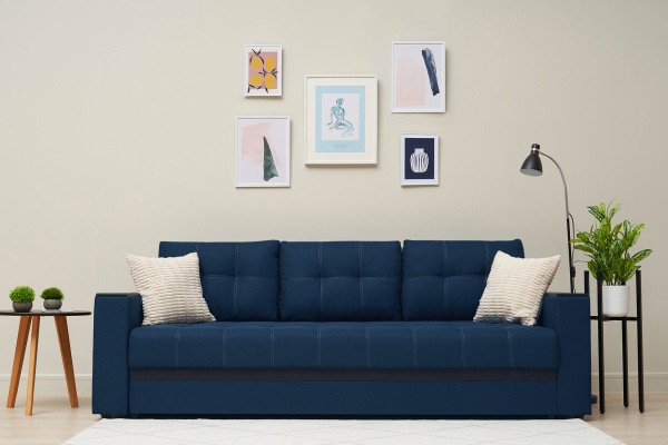 Диван еврокнижка Миранда SE синий