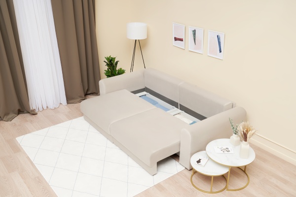 Диван еврокнижка Фива бежевый